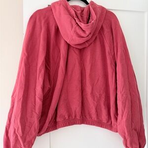 Aerie Cropped Red Hoodie XXl
